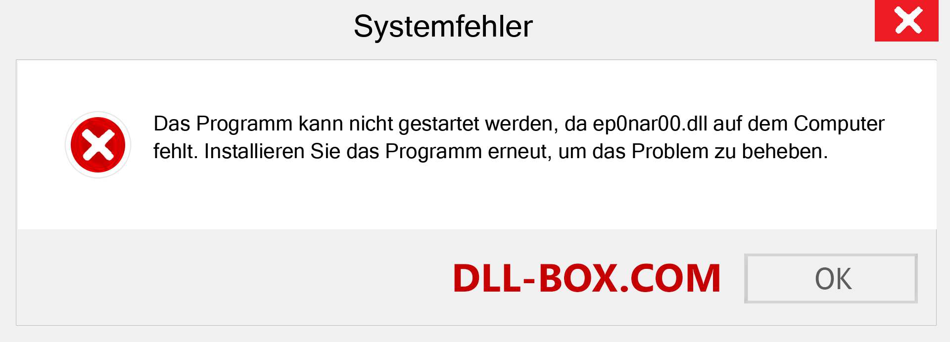 ep0nar00.dll-Datei fehlt?. Download für Windows 7, 8, 10 - Fix ep0nar00 dll Missing Error unter Windows, Fotos, Bildern