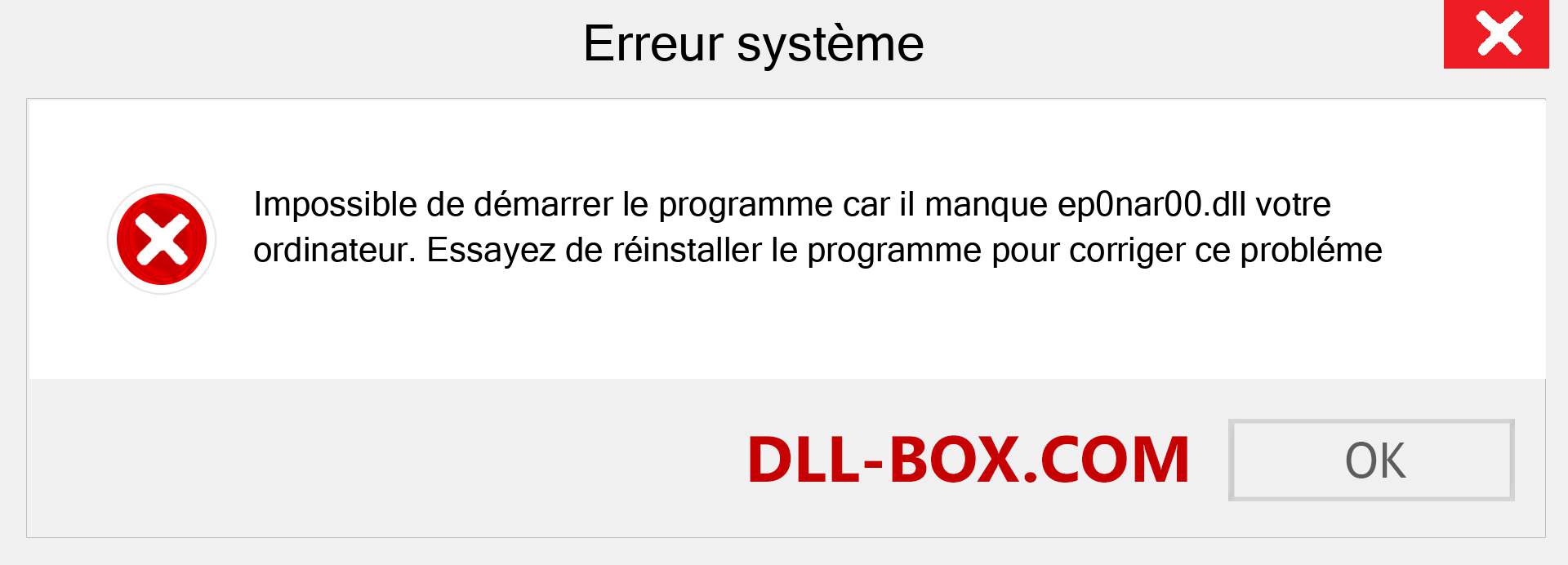 Le fichier ep0nar00.dll est manquant ?. Télécharger pour Windows 7, 8, 10 - Correction de l'erreur manquante ep0nar00 dll sur Windows, photos, images